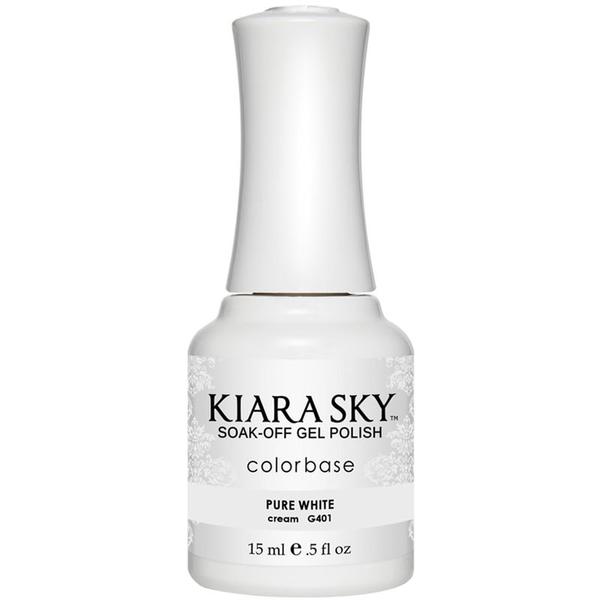 KIARASKY GEL POLISHES - G401 PURE WHITE