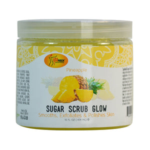 SPA REDI SALT GLOW SCRUBS - PINEAPPLE - 16oz