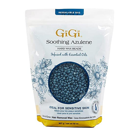 GIGI HARD WAX BEADS- SOOTHING AZULENE