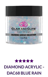 GLAM AND GLITS DIAMOND COLLECTIONS - DA68 - 1 oz - BLUE RAIN