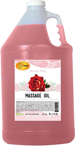 SPA REDI- SENSUAL ROSE MASSAGE OIL-128OZ