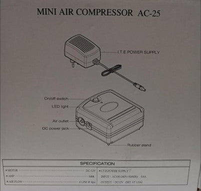 BE MINI AIR COMPRESSOR AC-25
