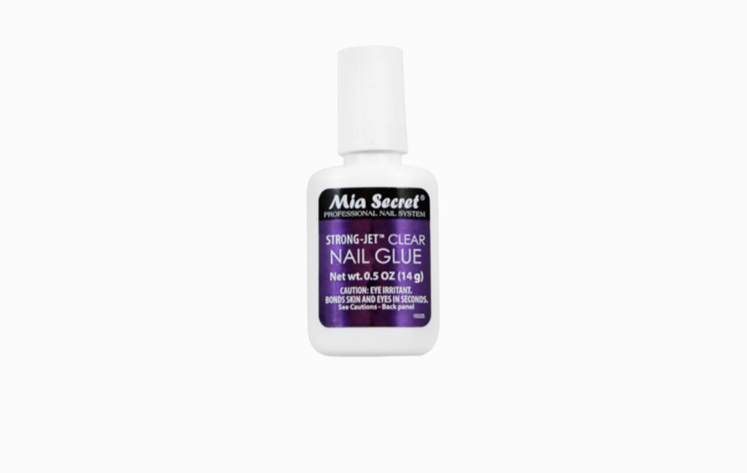 MIA SECRET STRONG JET CLEAR NAIL GLUE 0.5oz