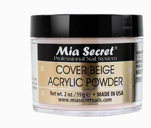 MIA SECRET COVER BEIGE ACRYLIC POWDER - 2OZ