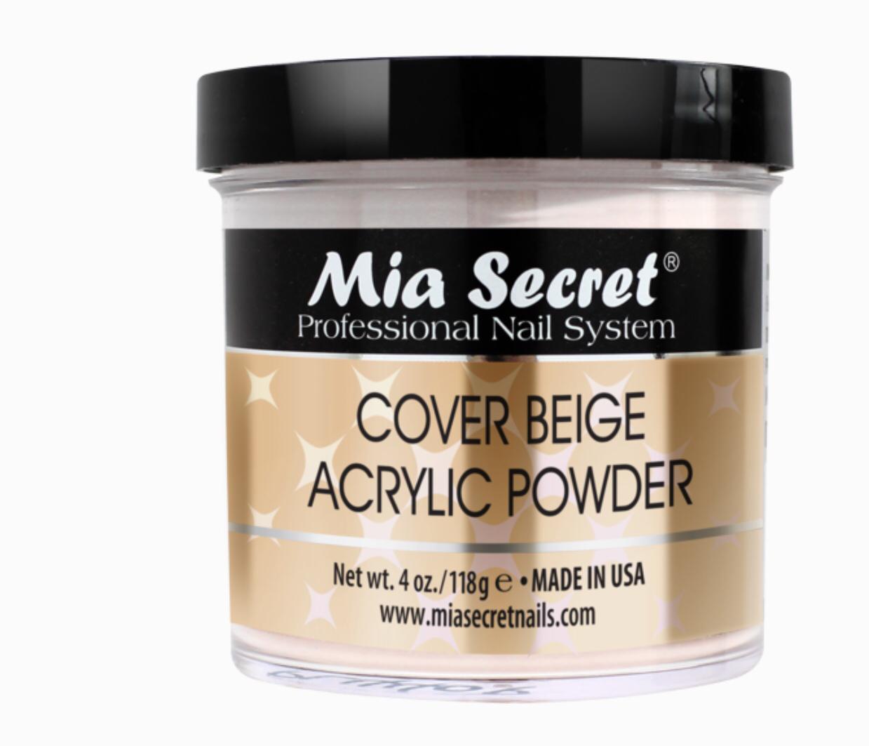 MIA SECRET COVER BEIGE ACRYLIC POWDER - 4OZ