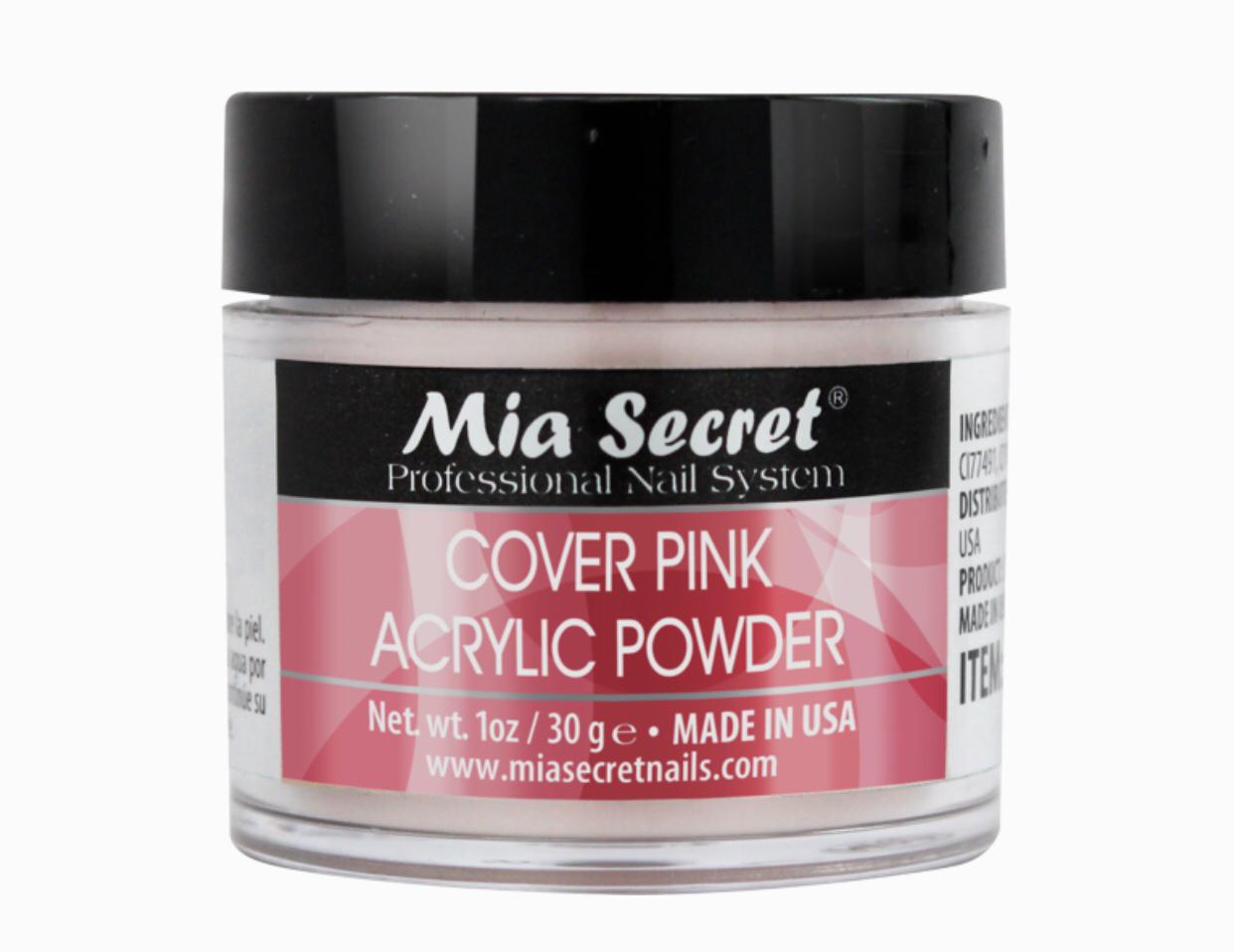 MIA SECRET COVER PINK ACRYLIC POWDER - 1OZ