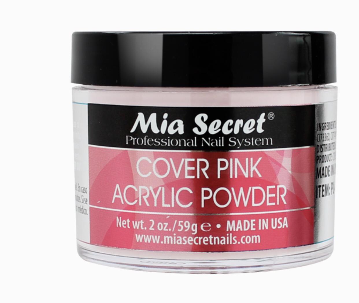 MIA SECRET COVER PINK ACRYLIC POWDER - 2OZ