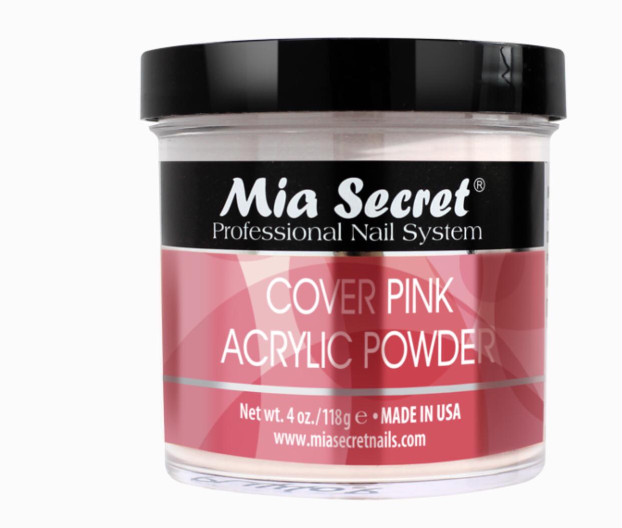 MIA SECRET COVER PINK ACRYLIC POWDER - 4OZ