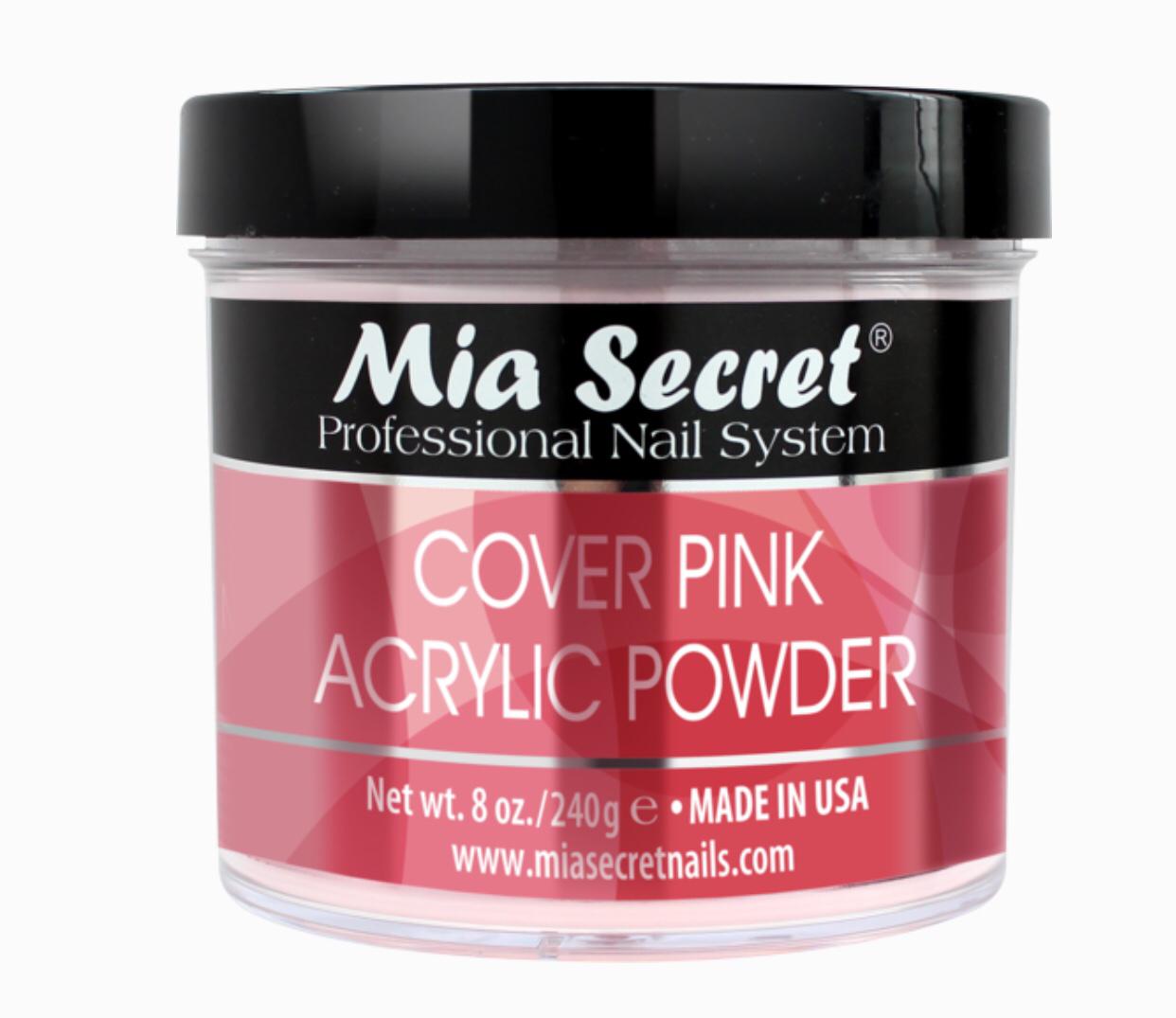 MIA SECRET COVER PINK ACRYLIC POWDER - 8OZ