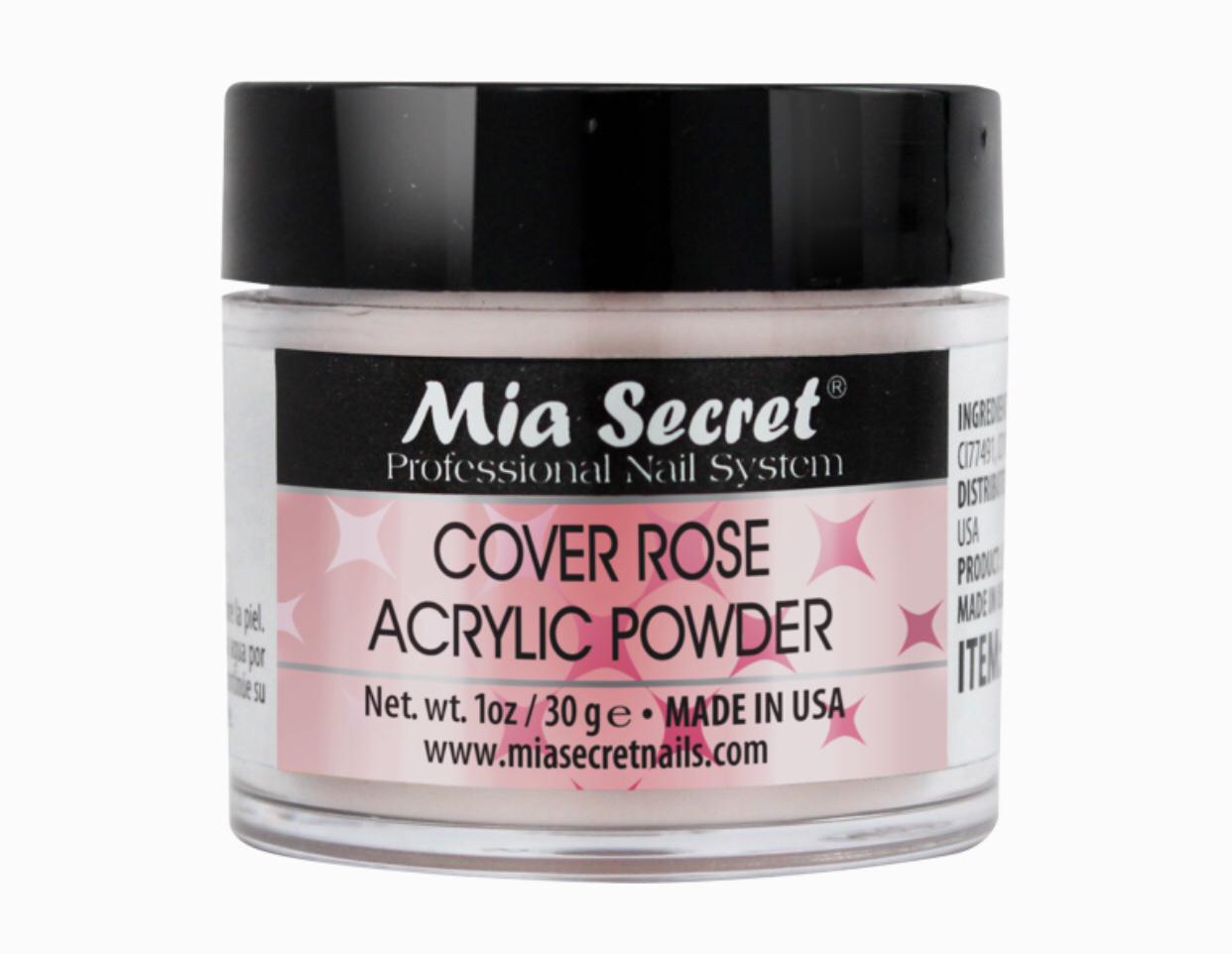 MIA SECRET COVER ROSE ACRYLIC POWDER - 1OZ