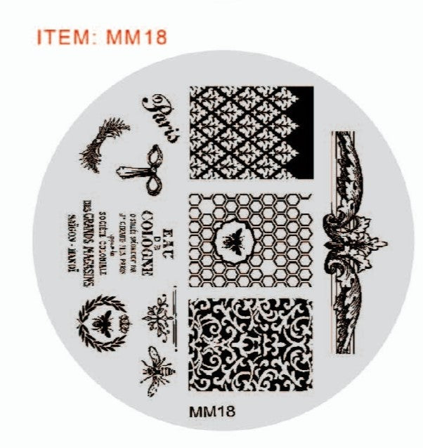 STAINLESS STEEL DISC PATTERN MM18
