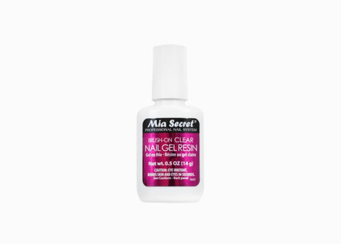 MIA SECRET BRUSH-ON CLEAR NAIL GEL RESIN 0.5oz