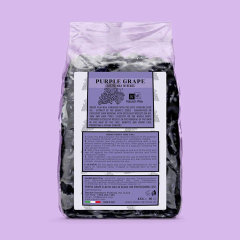 NACACH HARD WAX PURPLE BEADS GRAPE 1LB
