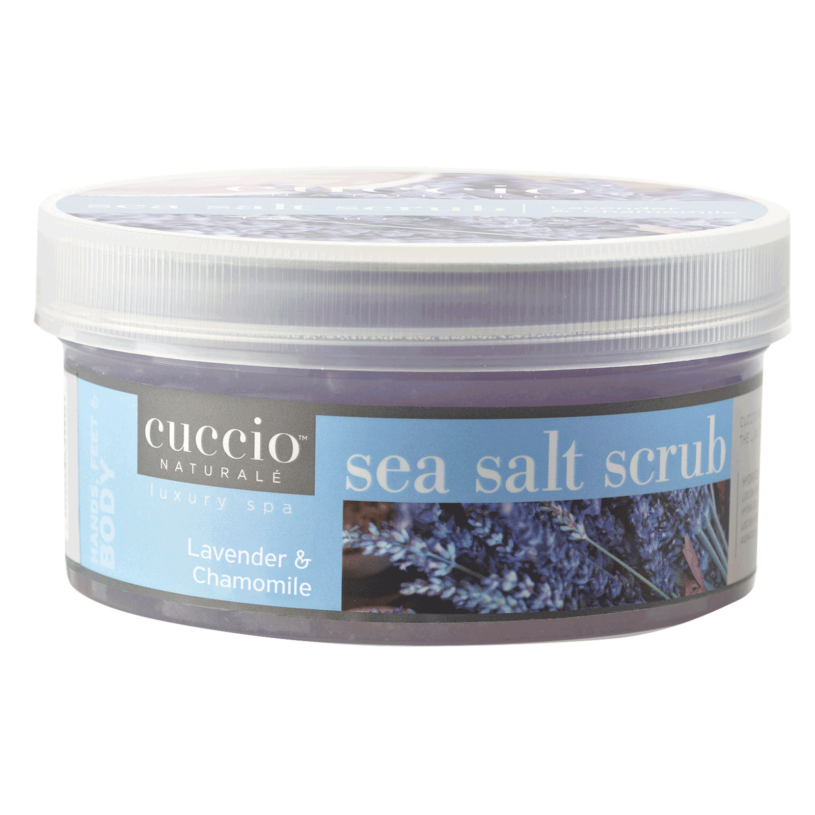 CUCCIO SEA SALT SCRUB - LAVENDER & CHAMOMILE- 19.5oz
