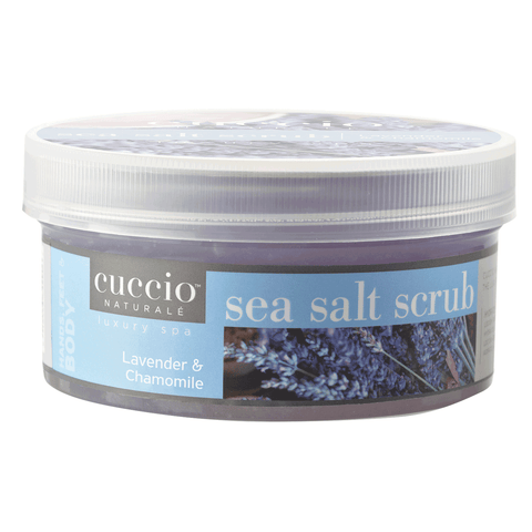 CUCCIO SEA SALT SCRUB - LAVENDER & CHAMOMILE- 19.5oz