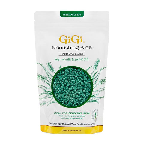 GIGI HARD WAX BEADS- NOURISHING ALOE