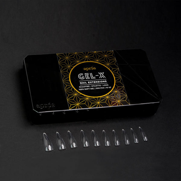 APRES GEL X NAIL EXTENSION SYSTEM - SCULPTED STILETTO LONG 500 TIPS