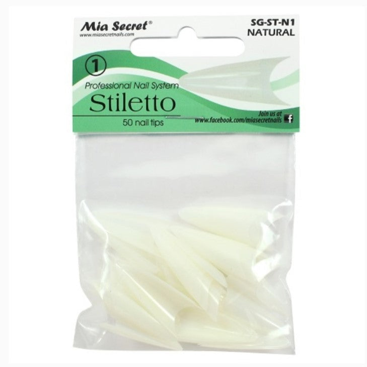 MIA SECRET STILETTO REFILL TIPS - NATURAL - #8