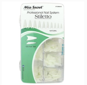 MIA SECRET PROFESSIONAL NAIL SYSTEM STILETTO - NATURAL