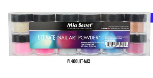 MIA SECRET ACRYLIC NAIL ART POWDER COLLECTION 12PK