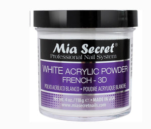 MIA SECRET WHITE ACRYLIC POWDER - 4OZ