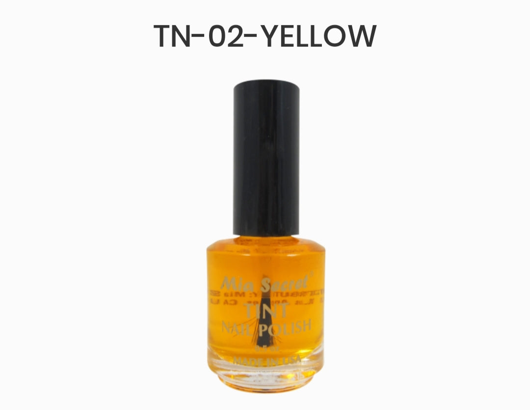 MIA SECRET TINT NAIL POLISH - YELLOW - 0.5 oz